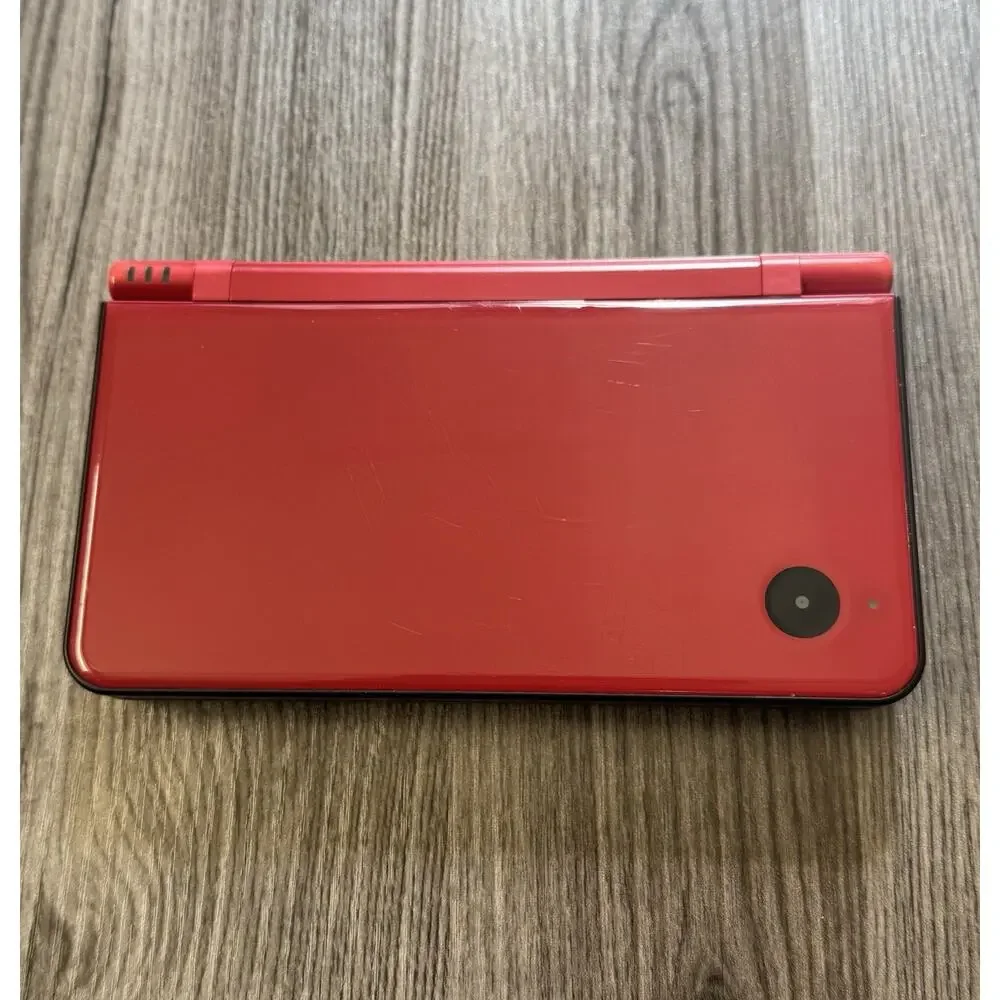 Nintendo DSi XL Red Console UTL-001 w/ 4GB Memory Card, Charger, & Case Modded